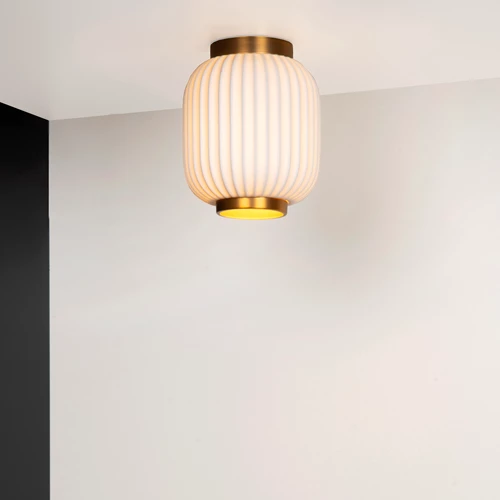 Lucide GOSSE - Plafonnier - Ø 19,5 cm - 1xE27 - Blanc - ambiance 1